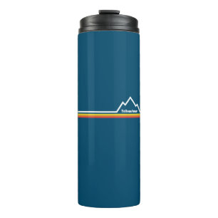 Yellowstone National Park Wyoming Montana Stripe Thermal Tumbler