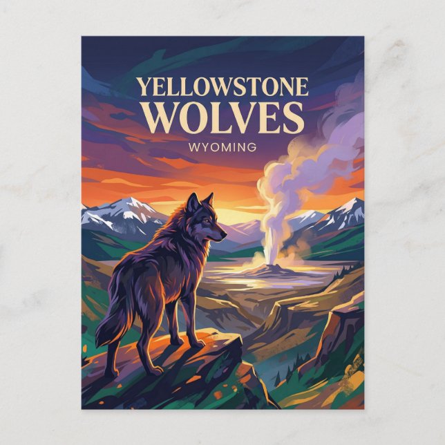 Yellowstone National Park Wyoming Postcard (Front)