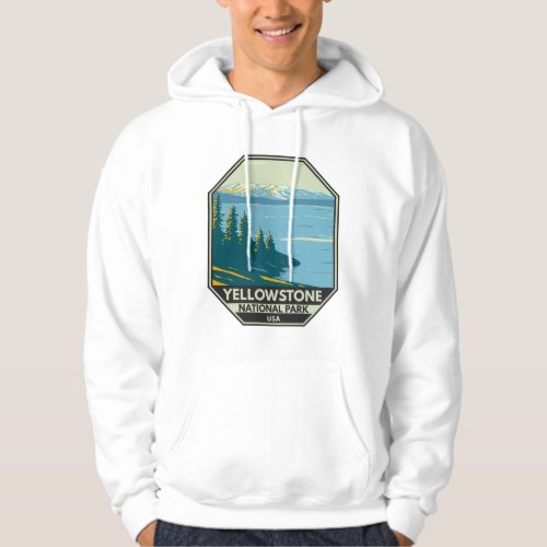 Yellowstone National Park Yellowstone Lake Vintage Hoodie