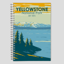 Yellowstone National Park Yellowstone Lake Vintage Notebook