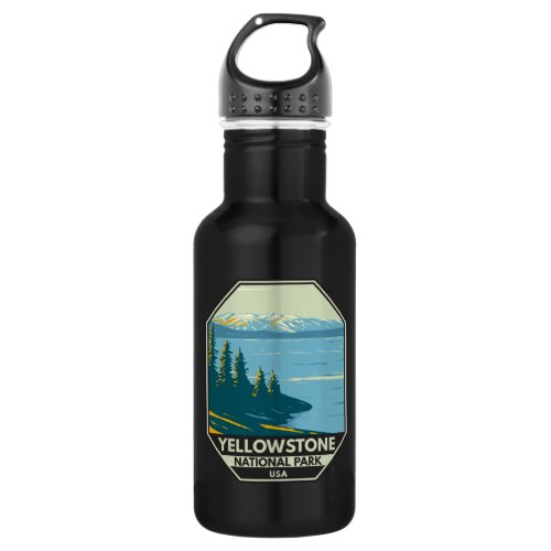 Yellowstone National Park Yellowstone Lake Vintage Stainless Steel Water Bottle