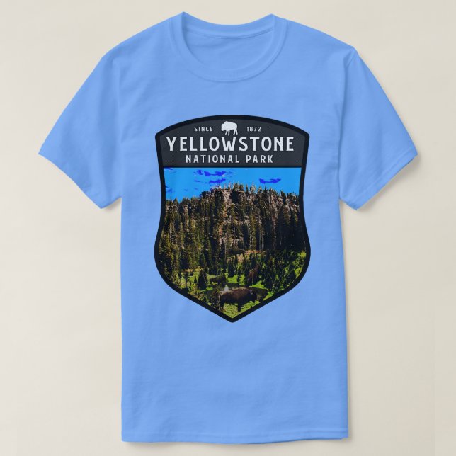 Yellowstone National ParkBison TShirt (Design Front)