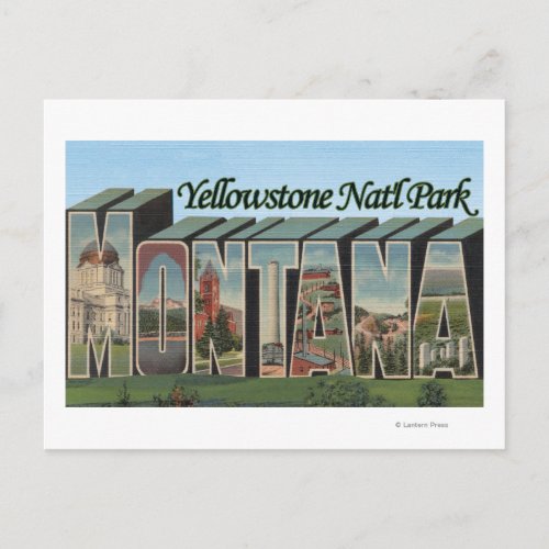 Yellowstone Natl Park Montana Postcard