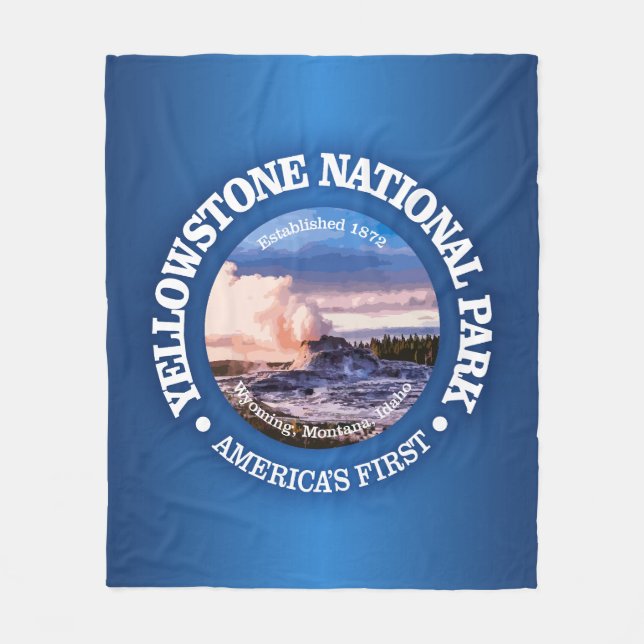 Yellowstone NP 2 Fleece Blanket (Front)