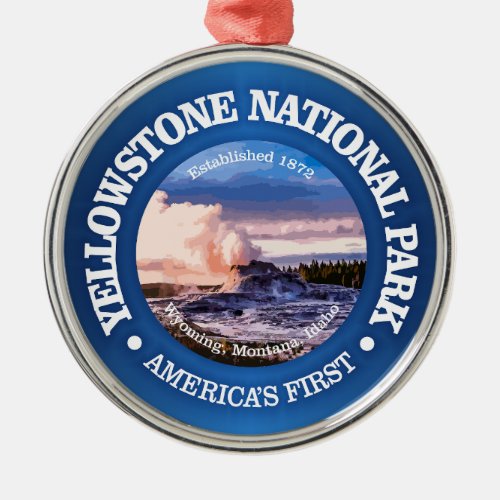 Yellowstone NP 2 Metal Ornament