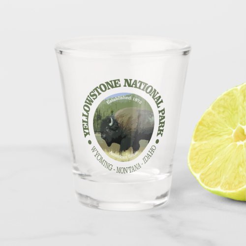 Yellowstone NP buf Shot Glass