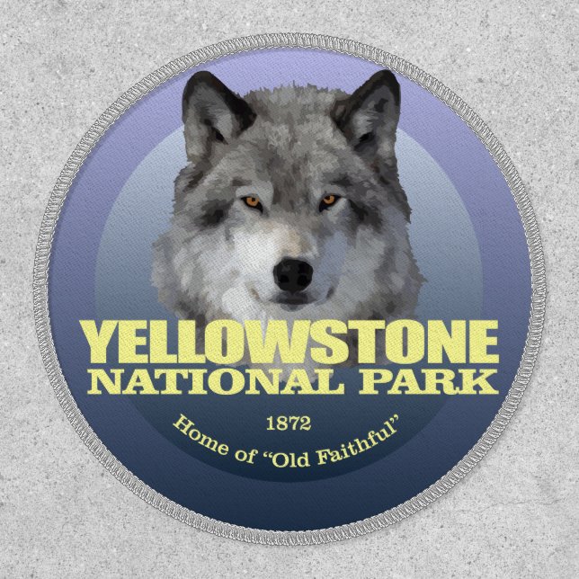Yellowstone NP (Gray Wolf)2 WT  Patch (Front)