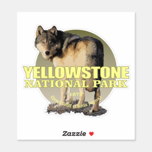 Yellowstone NP (Wolf) Sticker