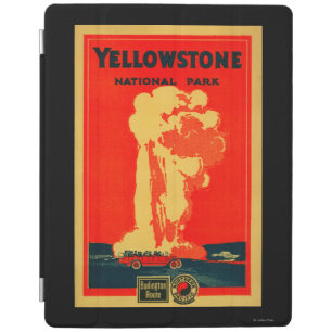 Yellowstone, Old Faithful Advertising Poster iPad Smart Cover