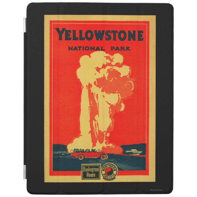 Yellowstone, Old Faithful Advertising Poster iPad Smart Cover (Front)