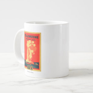 Yellowstone, Old Faithful Advertising Poster Large Coffee Mug