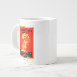 Yellowstone, Old Faithful Advertising Poster Large Coffee Mug