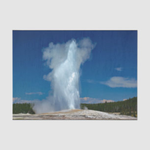 Yellowstone Old Faithful Landscape Photo Tissue Paper