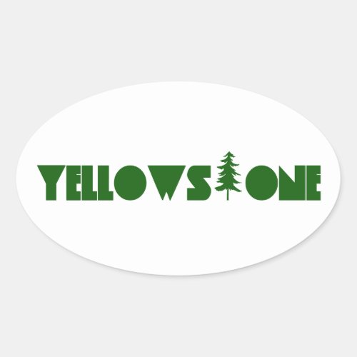 Yellowstone Oval Sticker