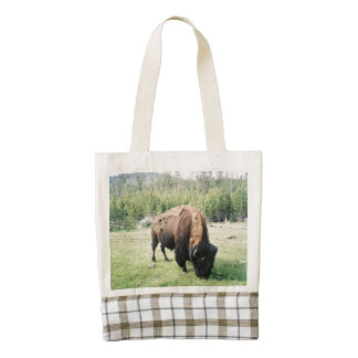 Yellowstone Park Bison Zazzle HEART Tote Bag