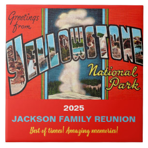 Yellowstone Park Memory Tile