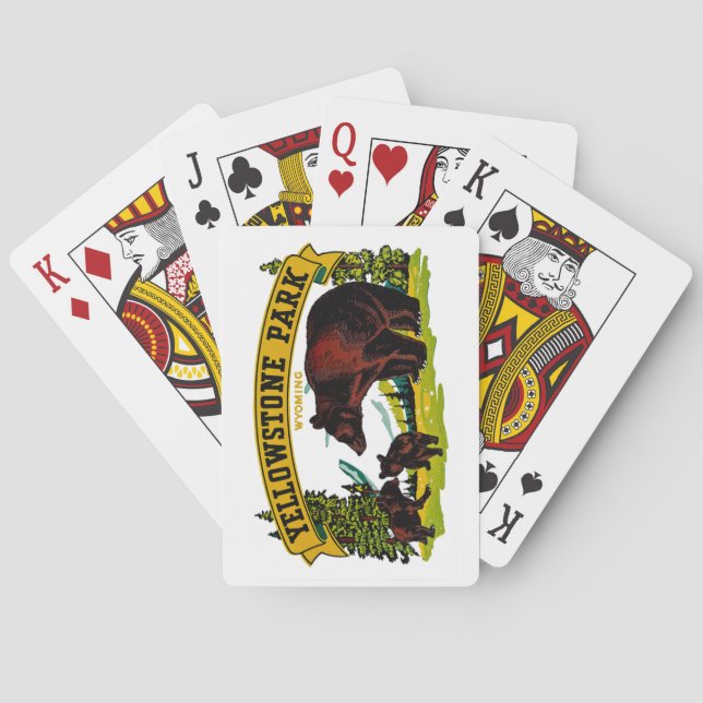 Yellowstone Park Poker Cards (Back)