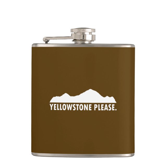 Yellowstone Please Flask (Front)