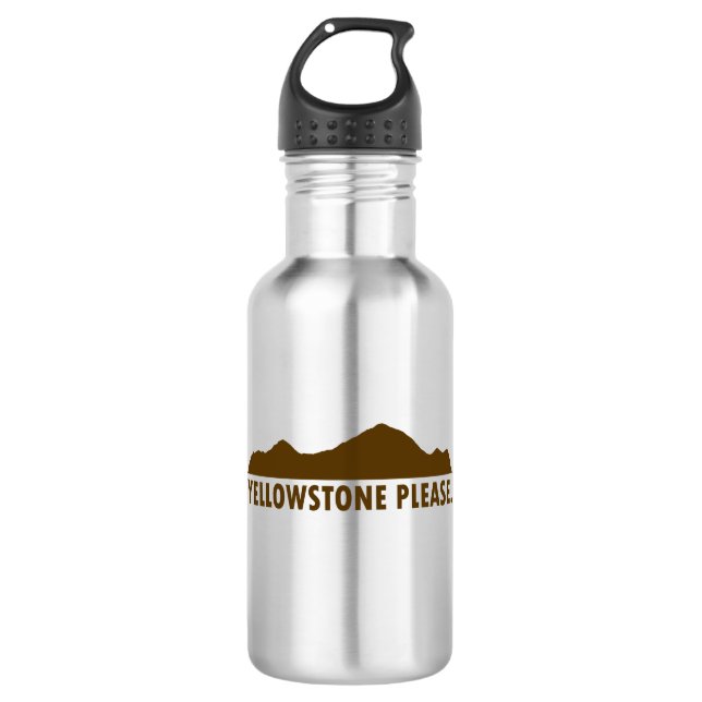 Yellowstone Please Stainless Steel Water Bottle (Front)