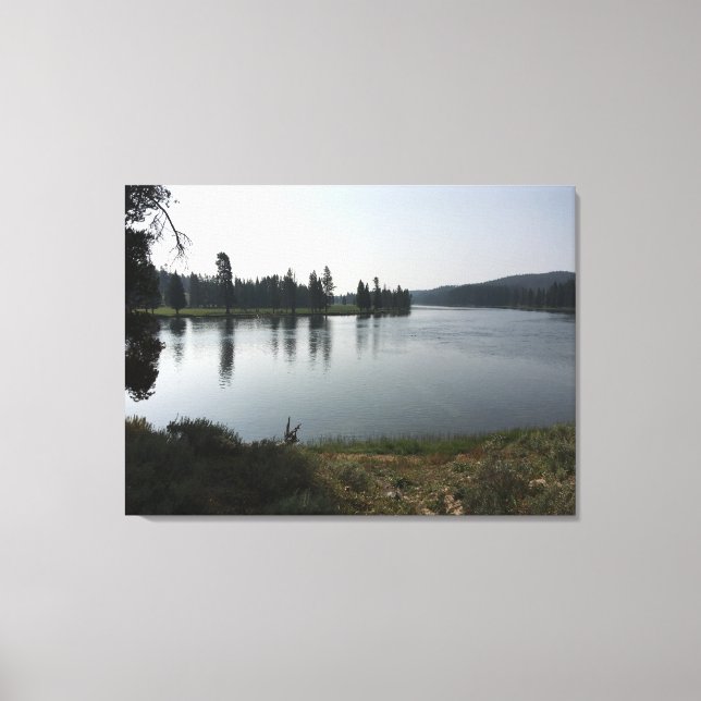 Yellowstone River Bend Canvas Print (Front)