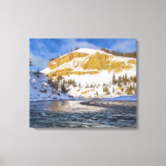 Yellowstone River Canvas Print (Front)