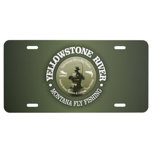 Yellowstone River (FF) License Plate (Front)