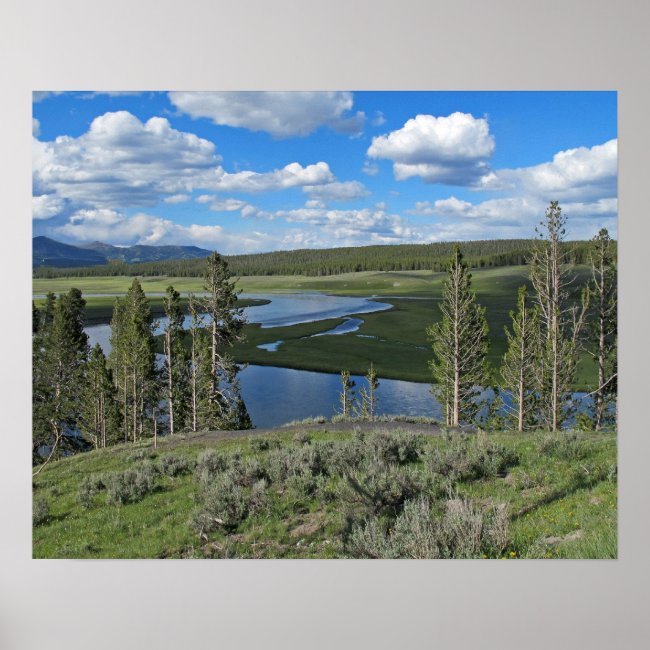 Yellowstone River Scenic View Poster