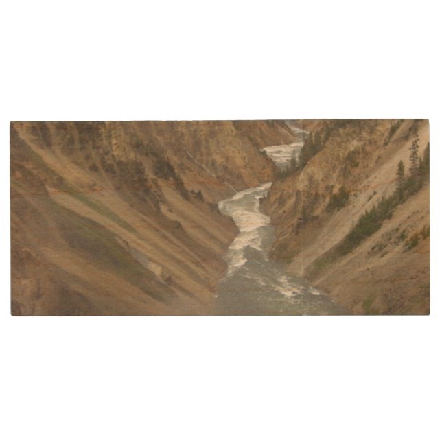 Yellowstone River Wood Flash Drive (Front)