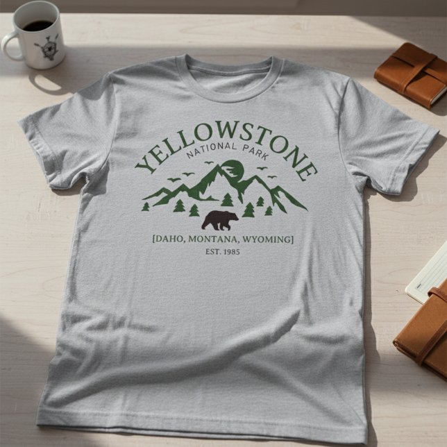 Yellowstone Road Trip 2025 Shirt – Family Vacation (Yellowstone National Park Shirts – Custom Graphic Tees)