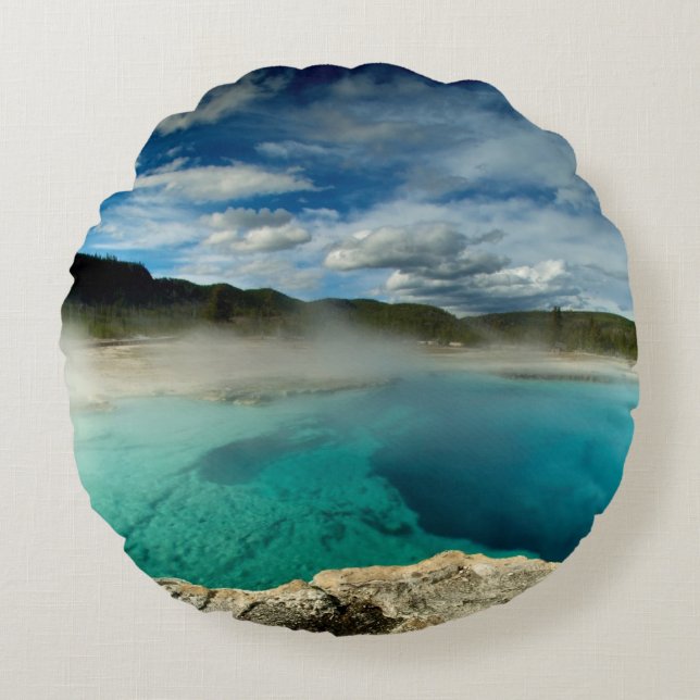 Yellowstone Round Pillow (Front)