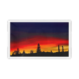 Yellowstone Sunset Acrylic Tray