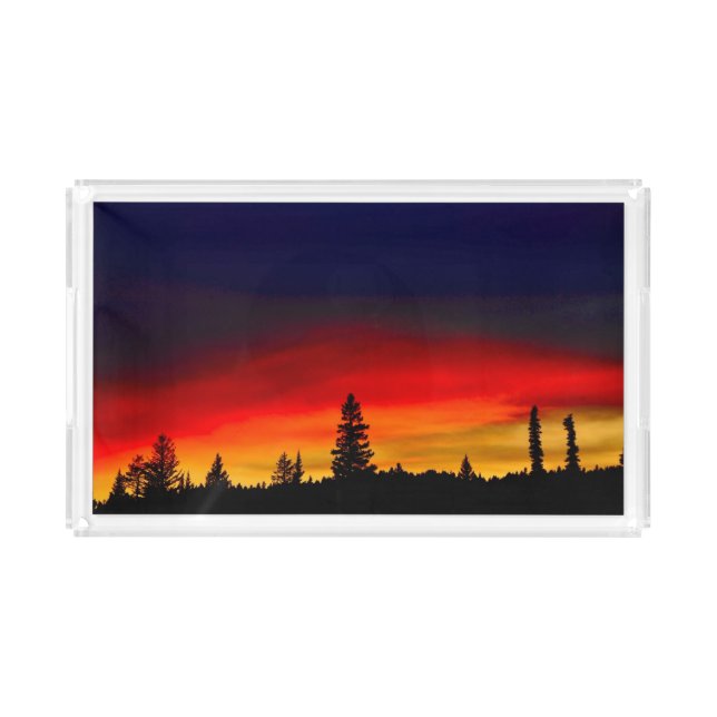 Yellowstone Sunset Acrylic Tray (Front)