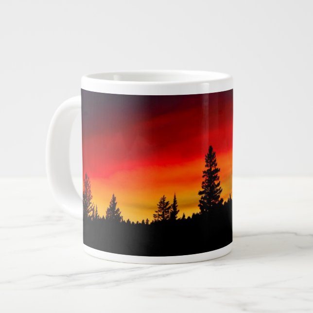 Yellowstone Sunset Giant Coffee Mug (Front Left)