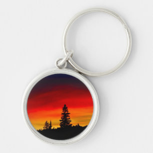 Yellowstone Sunset Keychain