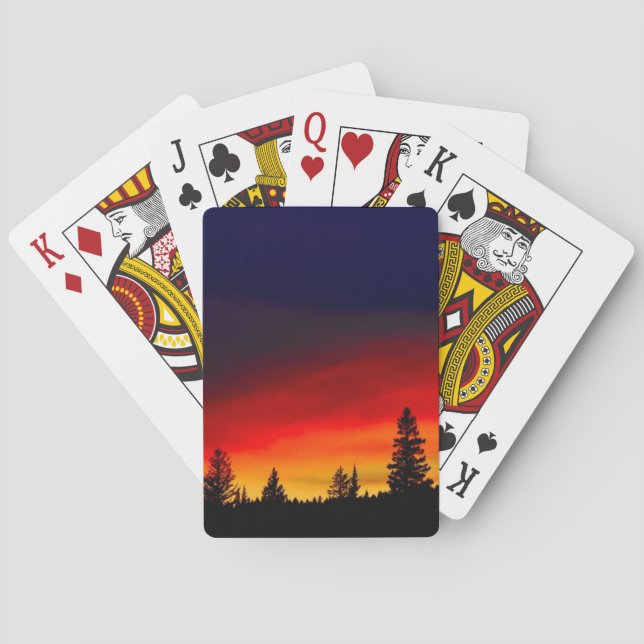 Yellowstone Sunset Poker Cards (Back)