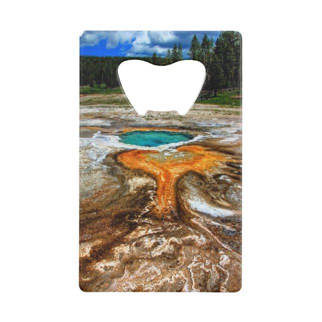 Yellowstone Thermal Pool Credit Card Bottle Opener (Front)