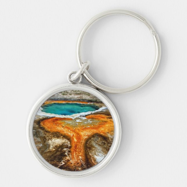 Yellowstone Thermal Pool Keychain (Front)