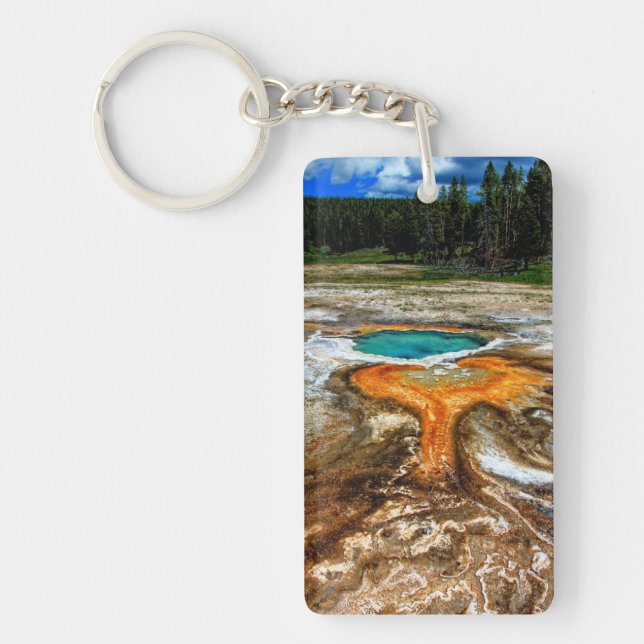 Yellowstone Thermal Pool Keychain (Front)