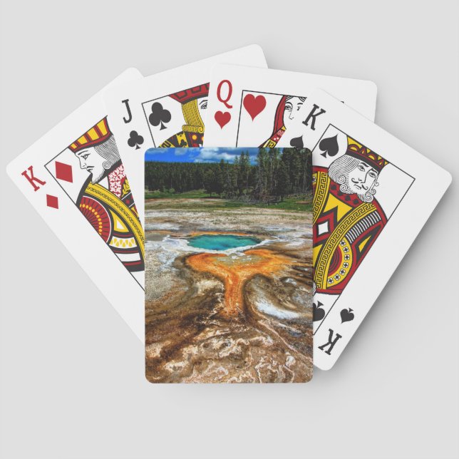 Yellowstone Thermal Pool Poker Cards (Back)