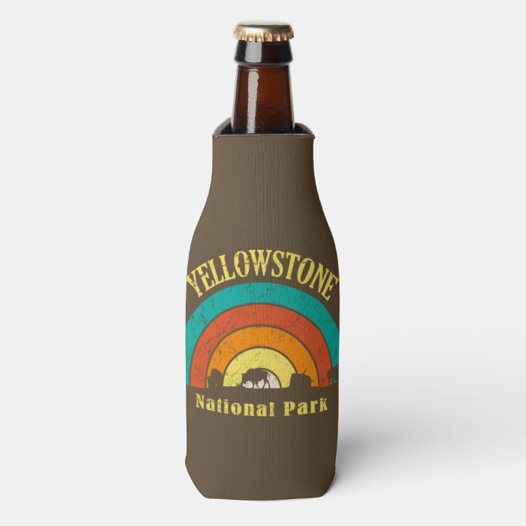 Yellowstone US National Park Wyoming Montana Idaho Bottle Cooler Zazzle
