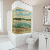 Yellowstone Vintage Travel Shower Curtain | Zazzle