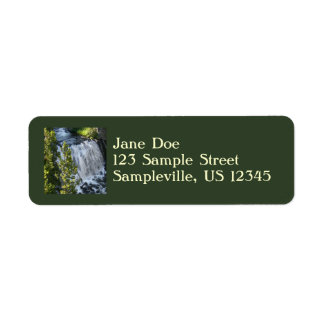 Yellowstone Waterfall Label