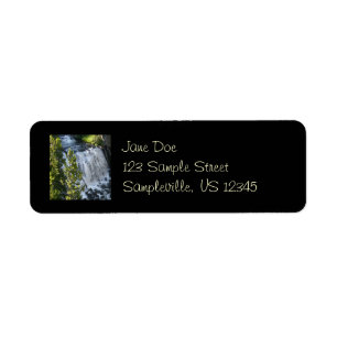 Yellowstone Waterfall Label