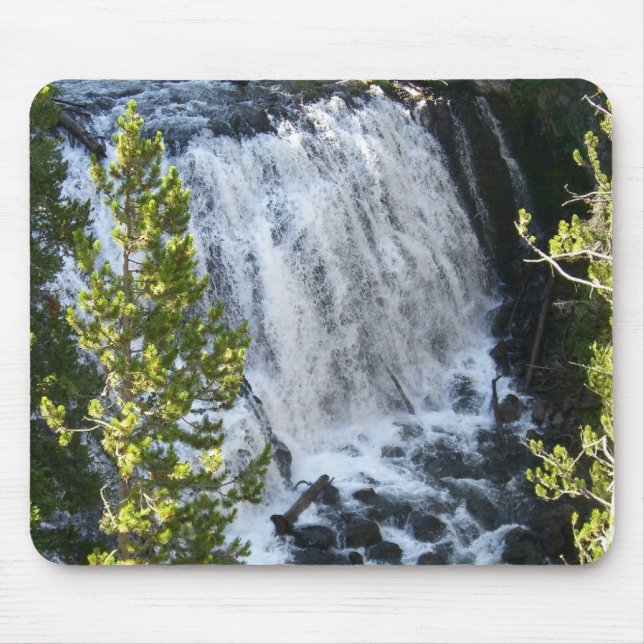 Yellowstone Waterfall Mouse Pad (Front)