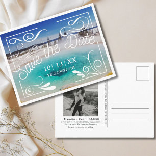 Yellowstone Wedding Save the Date Postcard