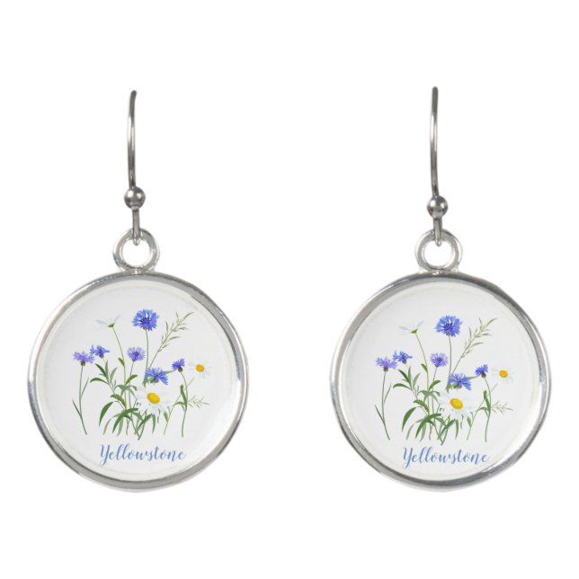 Yellowstone Wildflowers Earrings (Front)