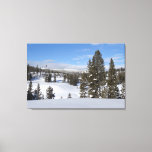 Yellowstone Winter Landscape Photography Canvas Print