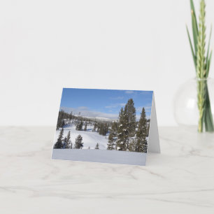 Yellowstone Winter Landscape Photography Card
