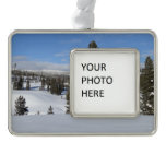 Yellowstone Winter Landscape Photography Christmas Ornament