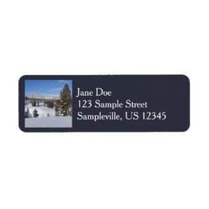 Yellowstone Winter Landscape Photography Label